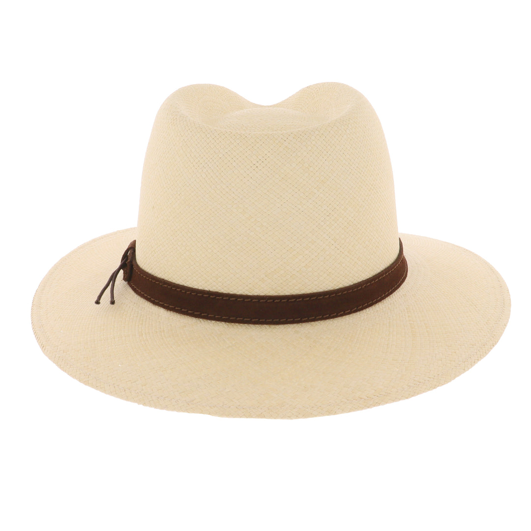 Cheltenham Panama Hat With Brown Leather Band