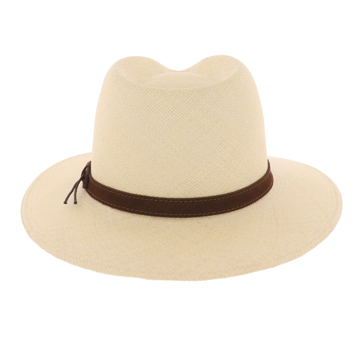 Cheltenham Panama Hat With Brown Leather Band