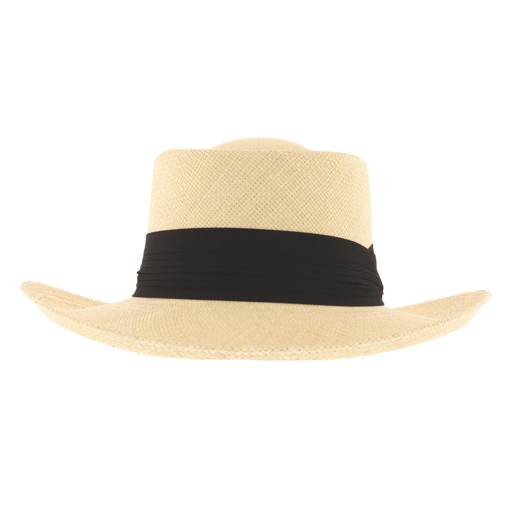 Gambler Panama Hat With Black Band