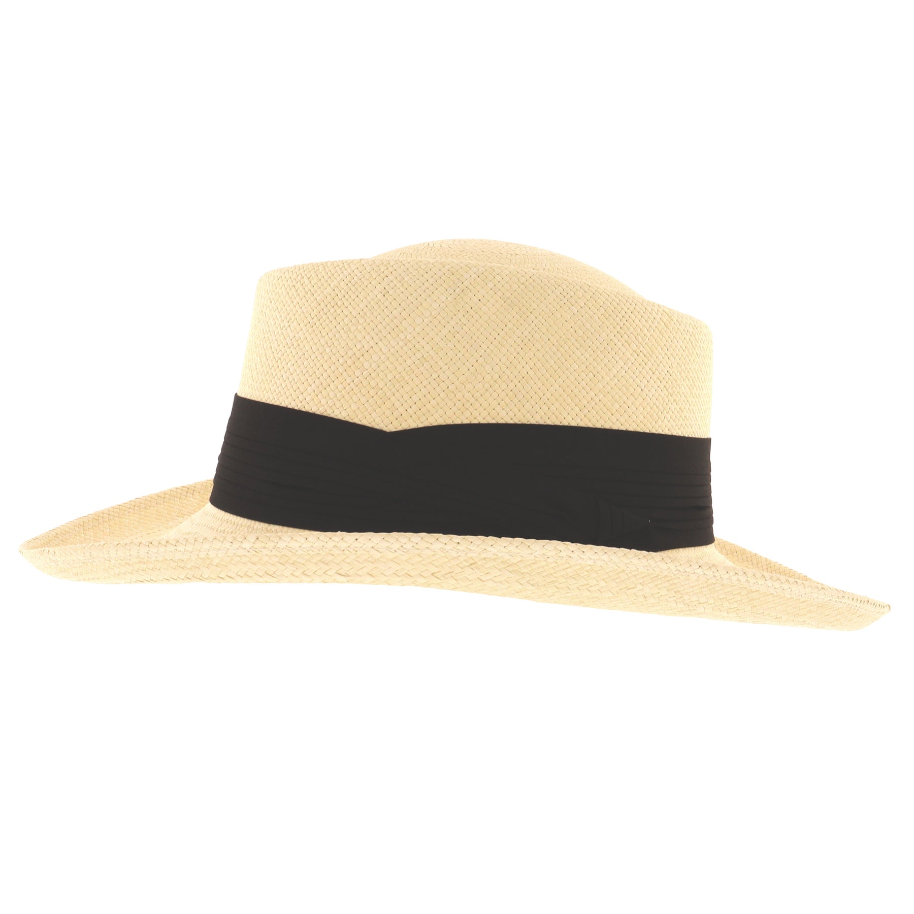 Gambler Panama Hat With Black Band – The Hat Company