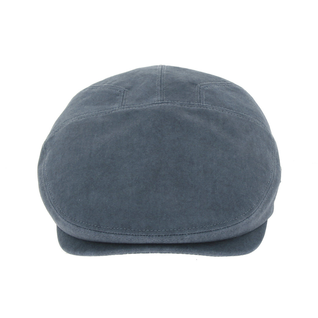 Whiteley Cotton Tourer Flat Cap in Steel
