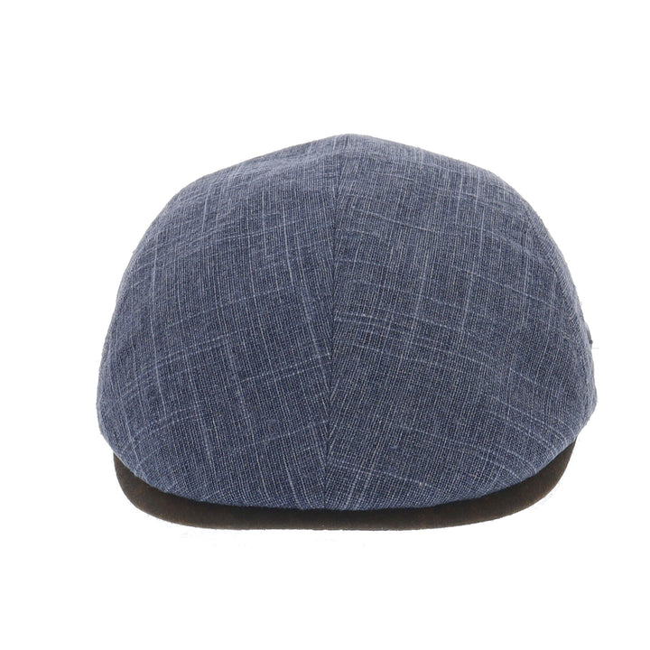Whiteley Linen Fleck Flat Cap in Denim