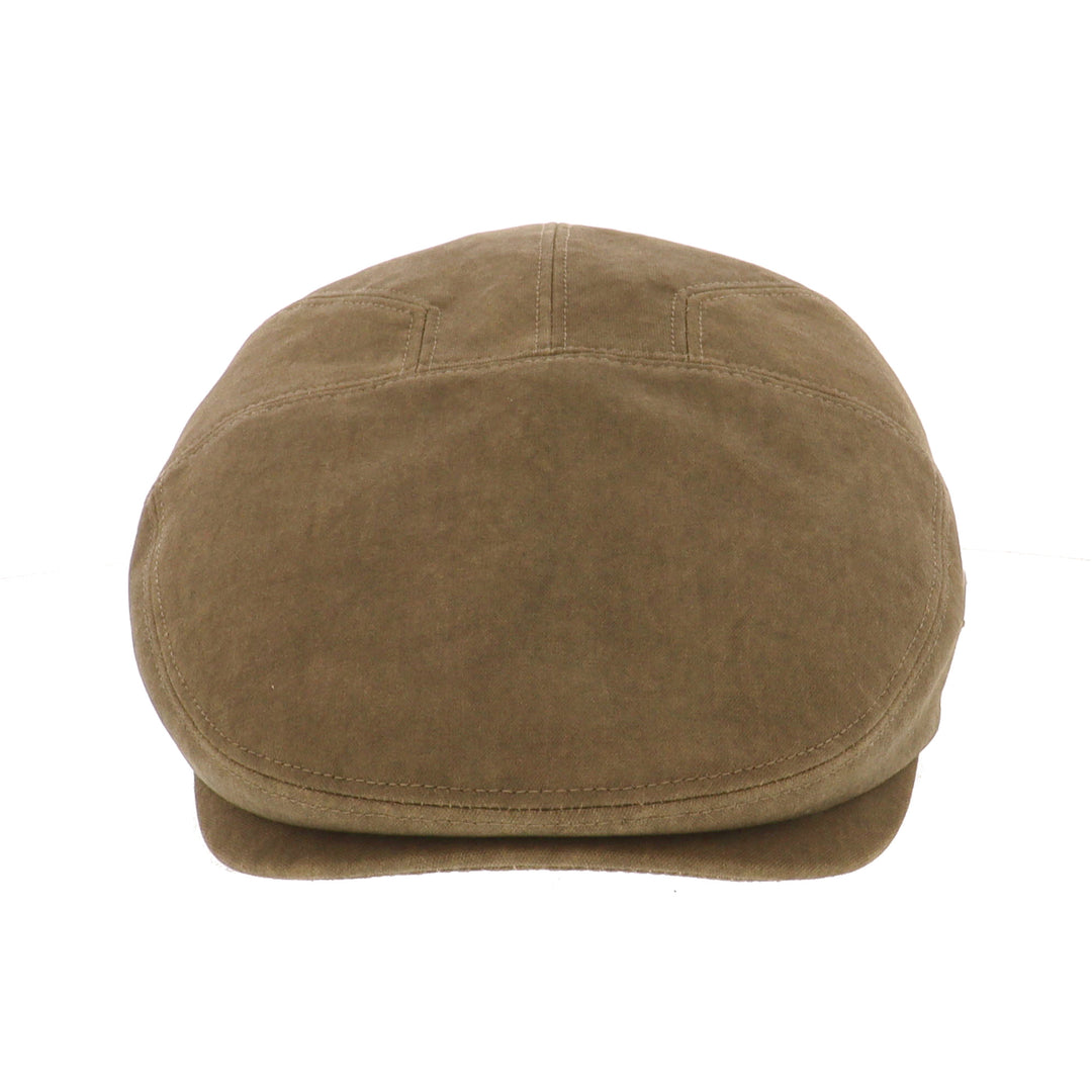 Whiteley Cotton Tourer Flat Cap in Sand