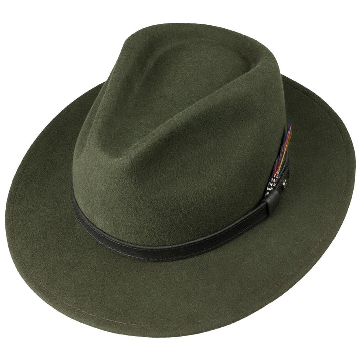 Stetson Yutan Wool Traveller Hat Forest Green