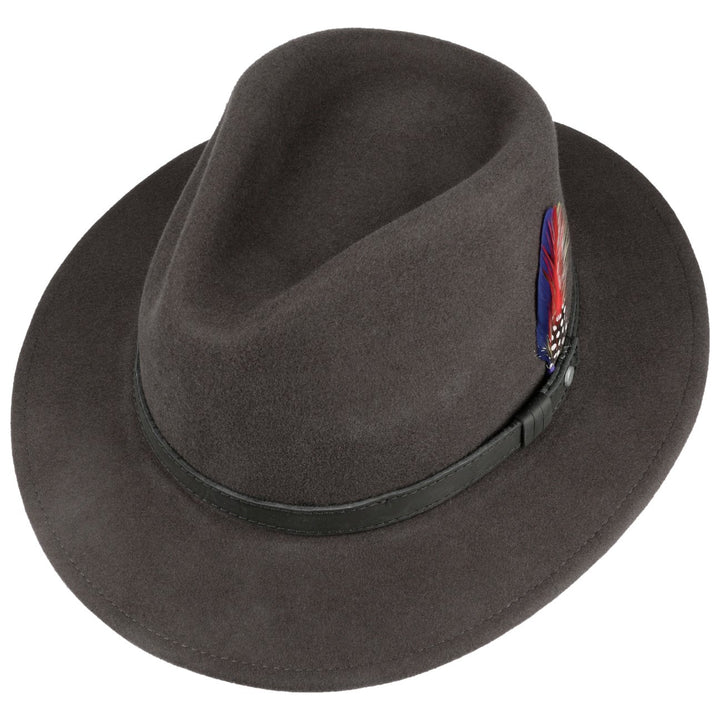 Stetson Yutan Wool Traveller Hat Asphalt Grey