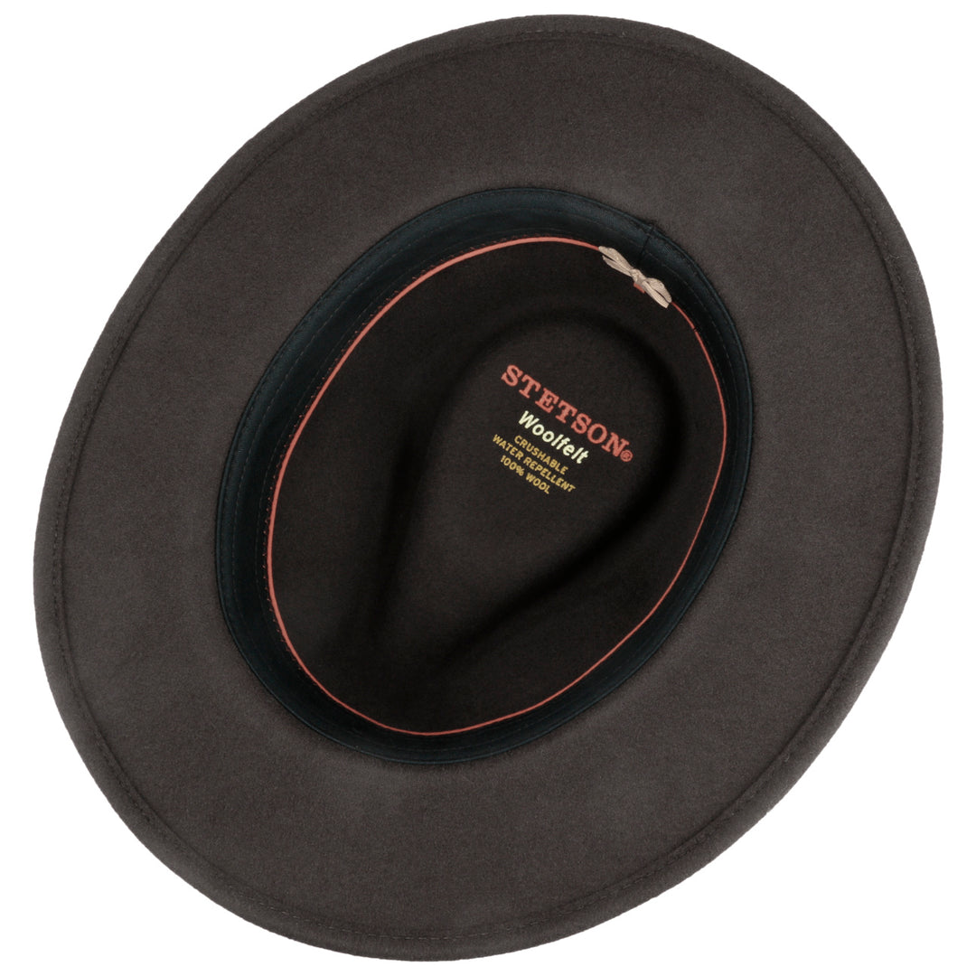 Stetson Yutan Wool Traveller Hat Asphalt Grey