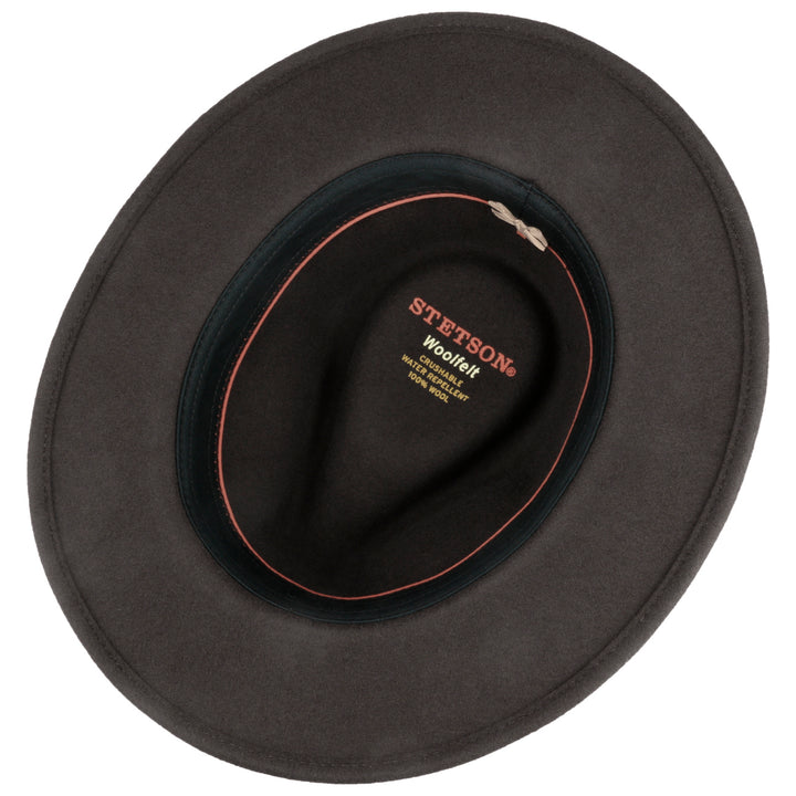 Stetson Yutan Wool Traveller Hat Asphalt Grey