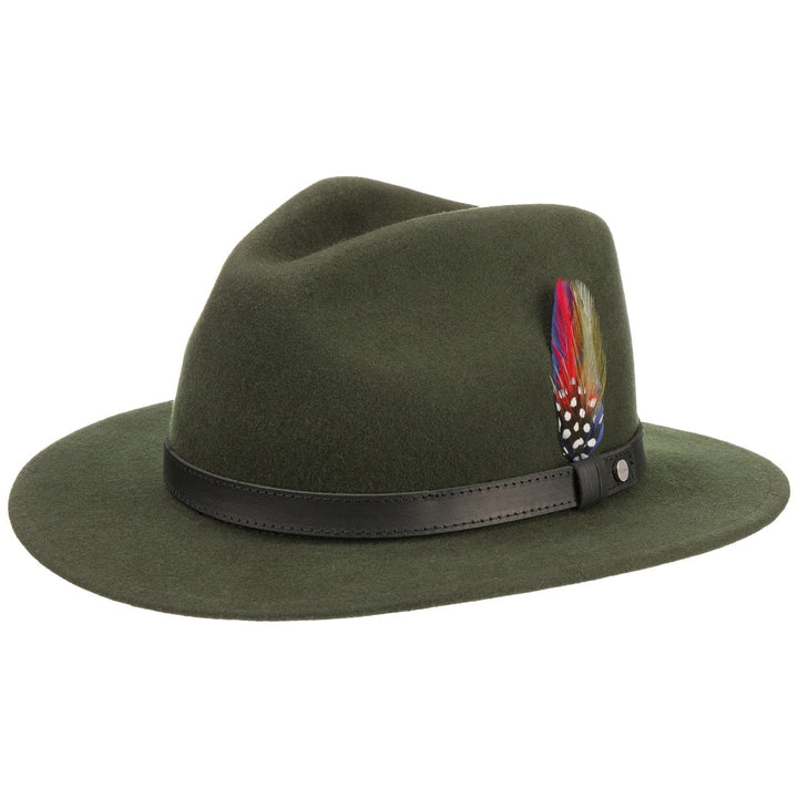 Stetson Yutan Wool Traveller Hat Forest Green