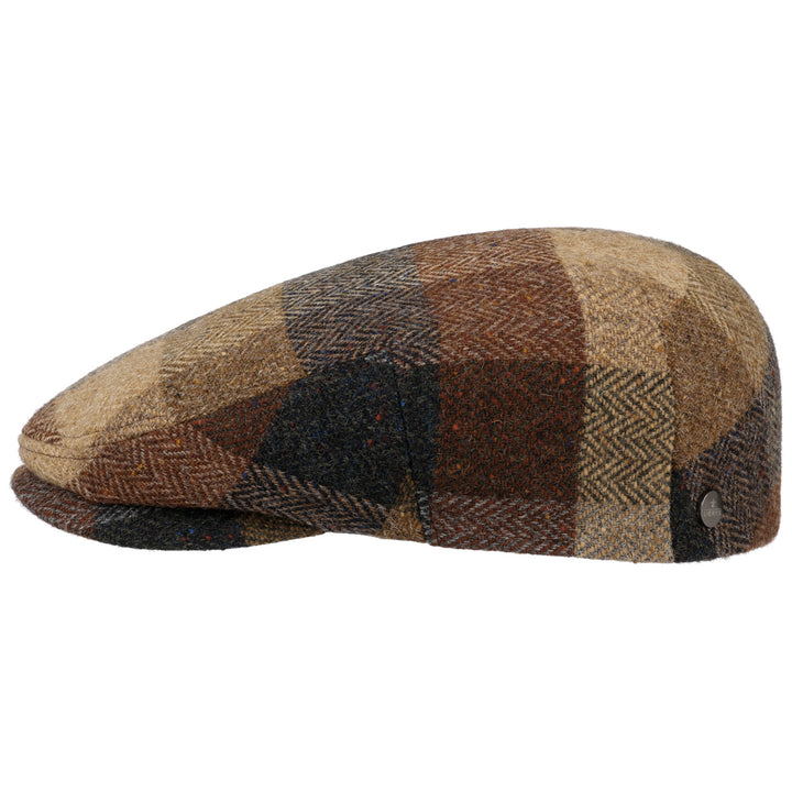 Lierys Zachery Vigrin Wool Check Flat Cap