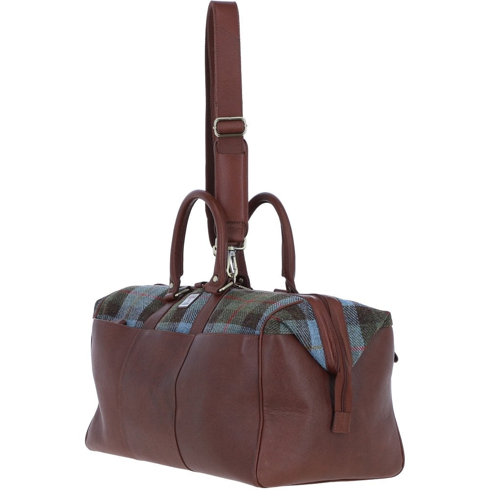 Leather & Harris Tweed Large Doctors Holdall (MacLeoad Tartan)