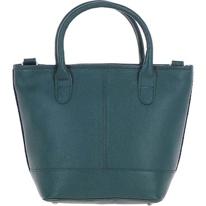 Leather & Harris Tweed Tote Handbag (Black Watch)