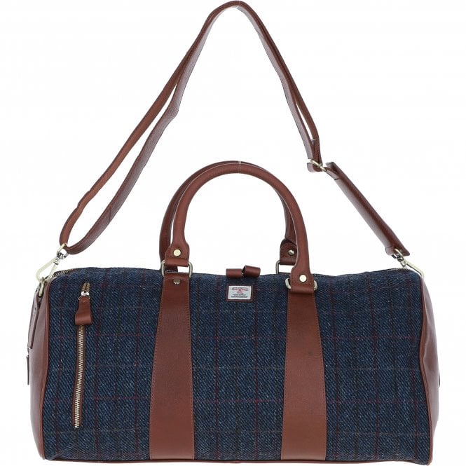 Leather & Harris Tweed Large Holdall