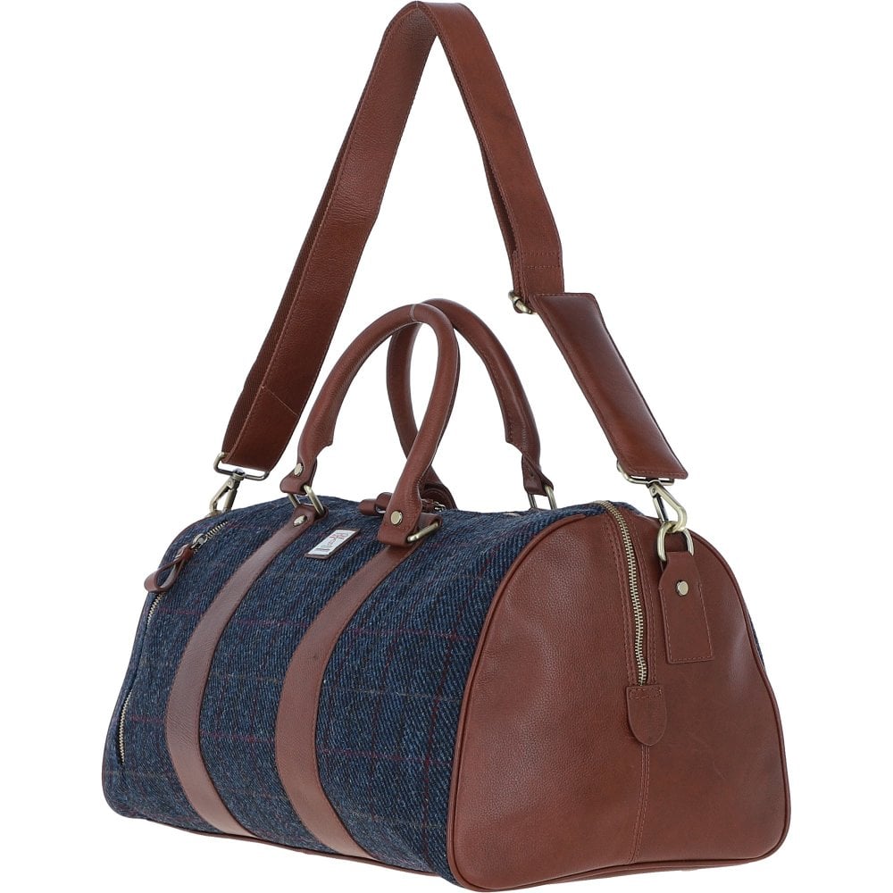 Leather & Harris Tweed Large Holdall