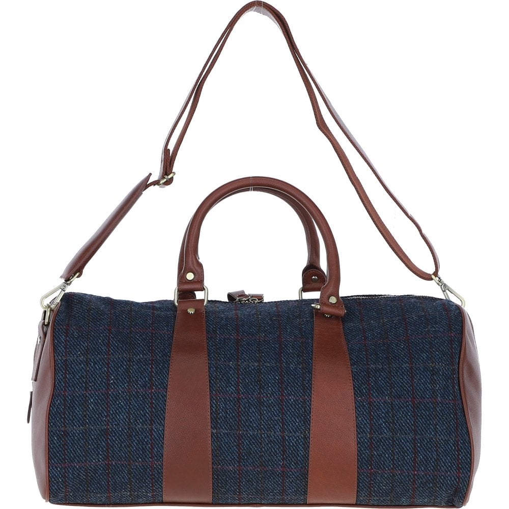 Leather & Harris Tweed Large Holdall