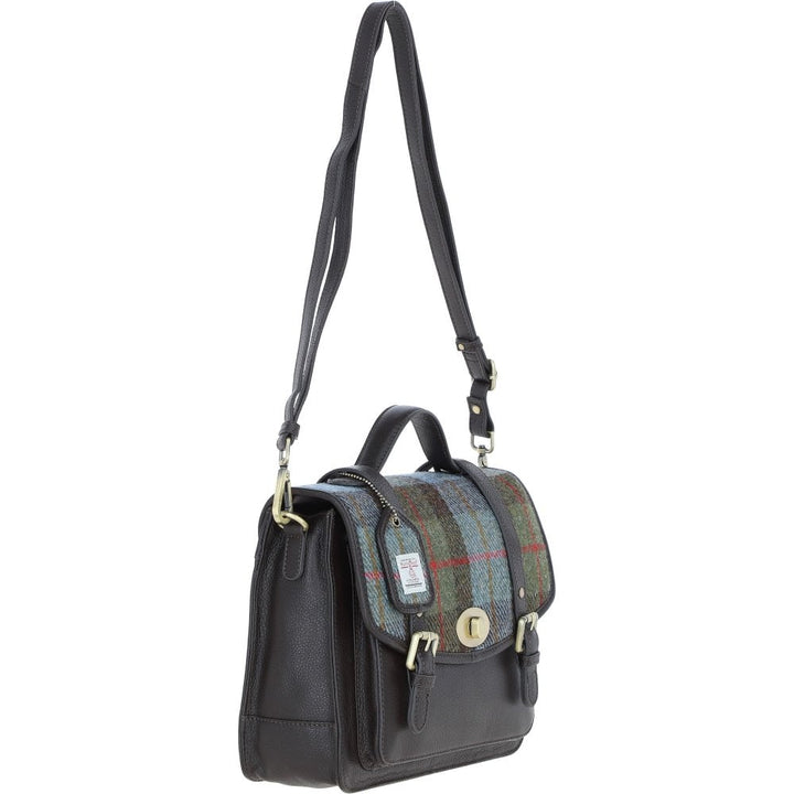 Leather & Harris Tweed Large Satchel (MacLeod Tartan)