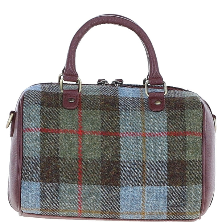 Leather & Harris Tweed Medium Barrel Bag (MacLeod Tartan)