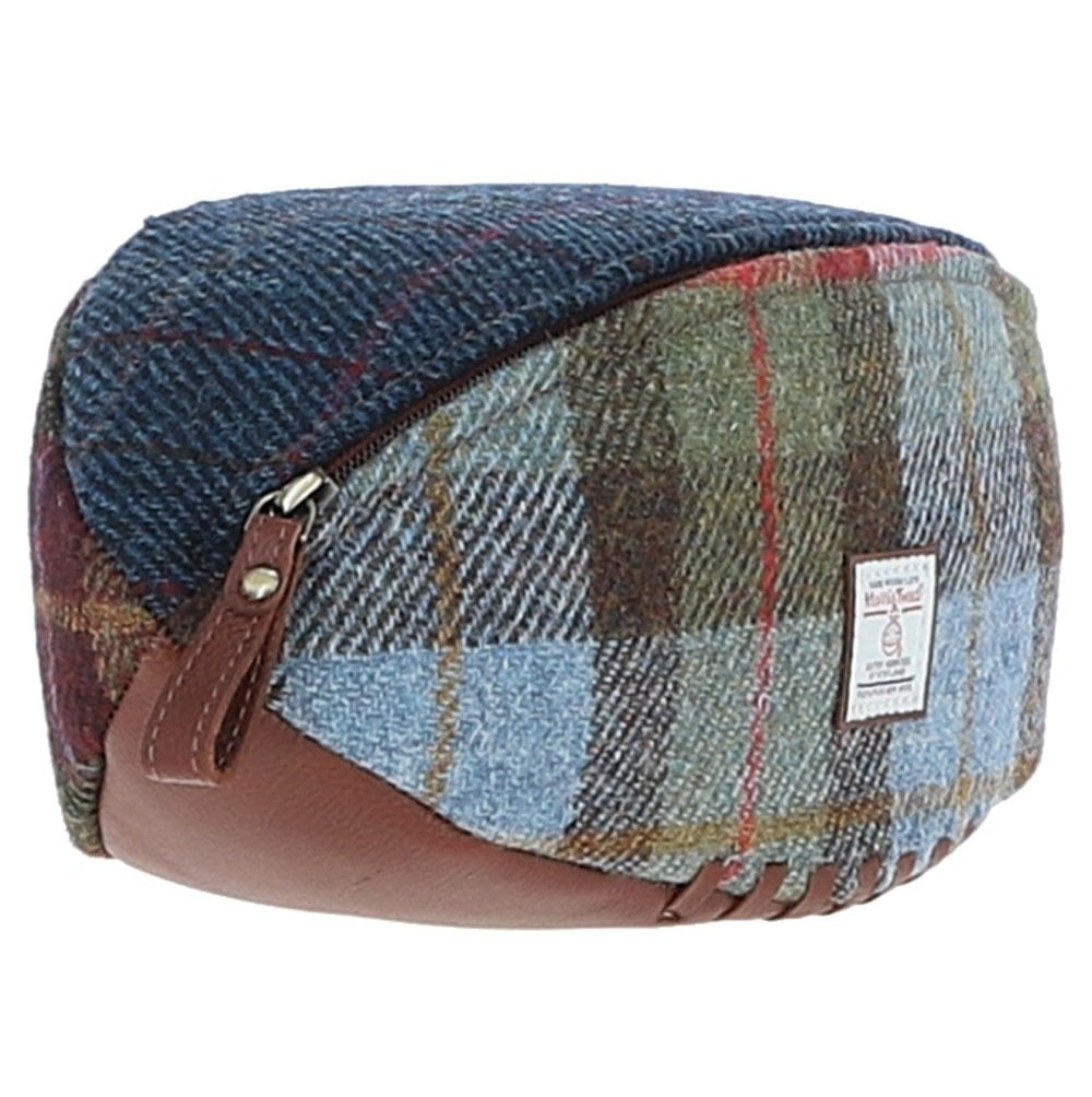 Leather & Harris Tweed Rugby Washbag