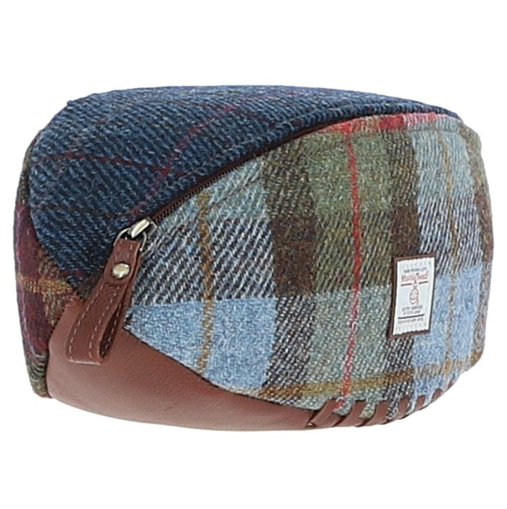 Leather & Harris Tweed Rugby Washbag