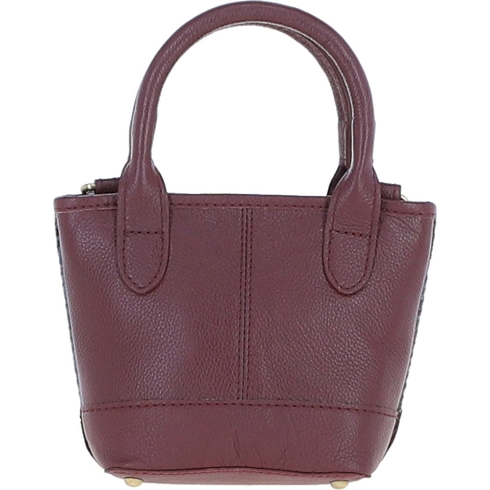 Leather & Harris Tweed Small Tote Handbag (MacLeod Tartan)