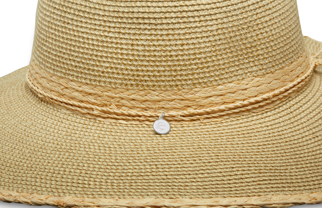 Athena Straw Wide Brim Sun Hat From Sunday Afternoons in Natural