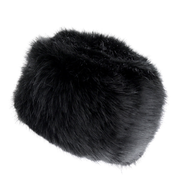 Faux Fur Cossack Winter Hat Black