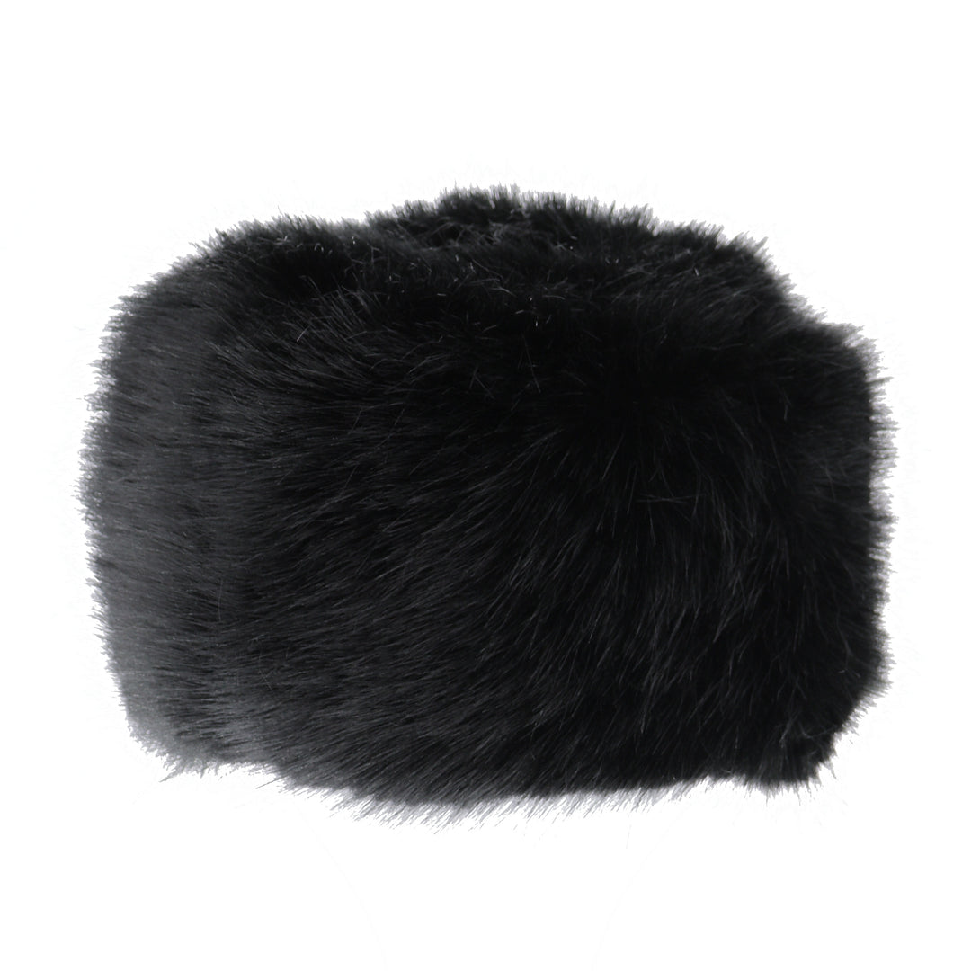 Faux Fur Cossack Winter Hat Black