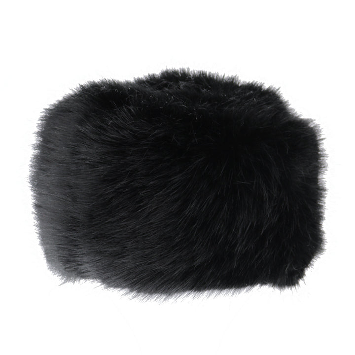 Faux Fur Cossack Winter Hat Black