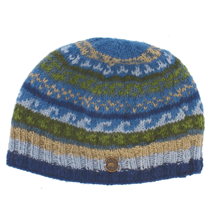 Fair Isle Beanie Hat - Lake