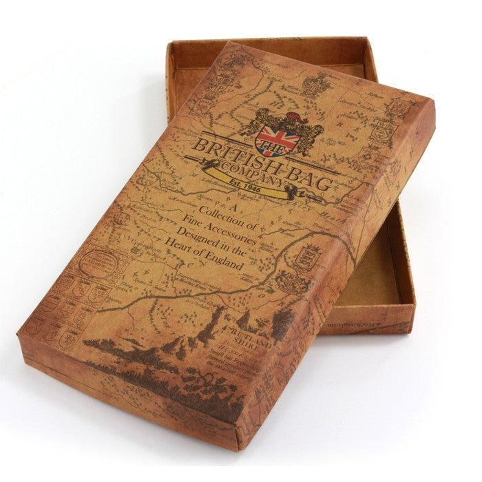 Blue Harris Tweed & Tan Leather Glasses Case/Holder