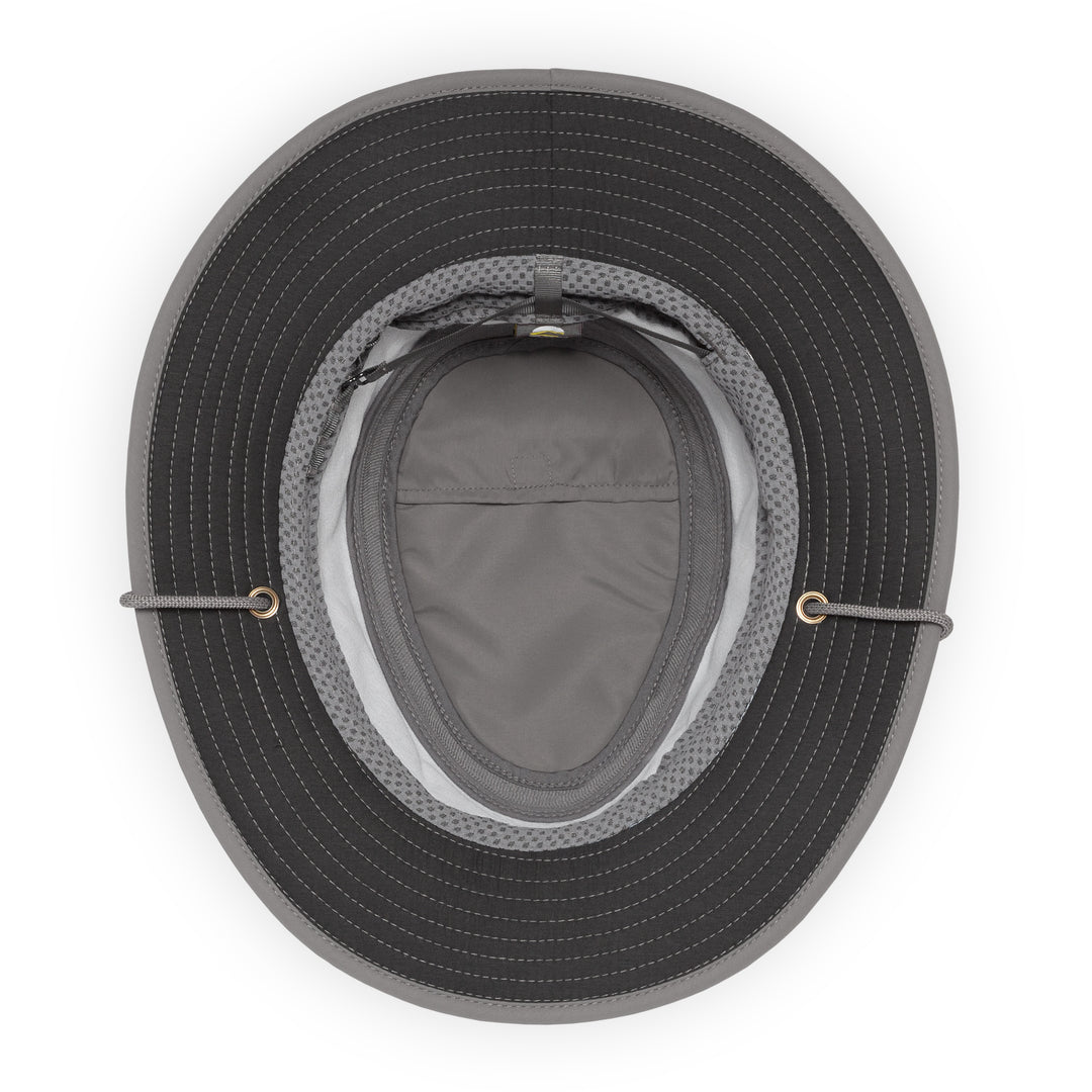 Charcoal Charter Escape Bush Hat With Chin Strap From Sunday Afternoons
