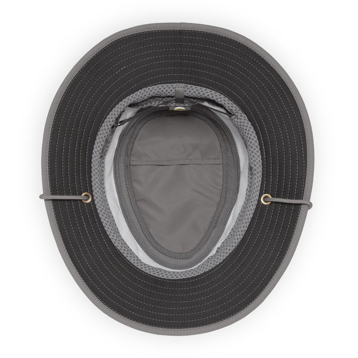 Charcoal Charter Escape Bush Hat With Chin Strap From Sunday Afternoons