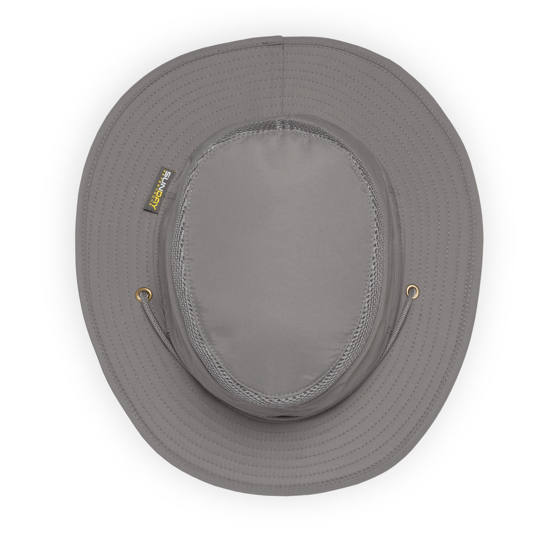 Charcoal Charter Escape Bush Hat With Chin Strap From Sunday Afternoons