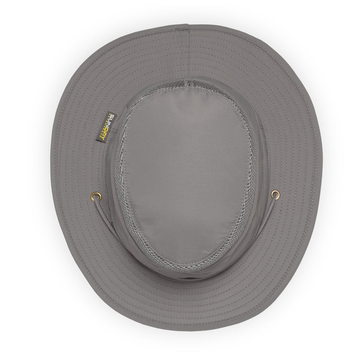 Charcoal Charter Escape Bush Hat With Chin Strap From Sunday Afternoons