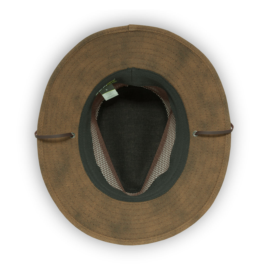 Easy Breezer Fedora Hat With Chin Strap From Sunday Afternoons (Tobacco)