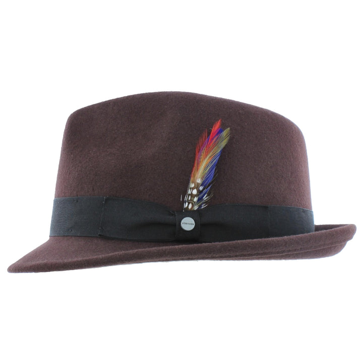 Stetson Richmond Woolfelt Trilby In Brown