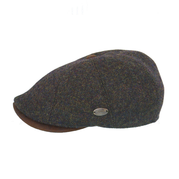 Whiteley Woven Wool Bakerboy Cap In Olive (M106)