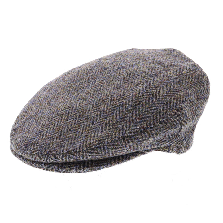 Glen Appin Harris Tweed Wool Country Flat Cap