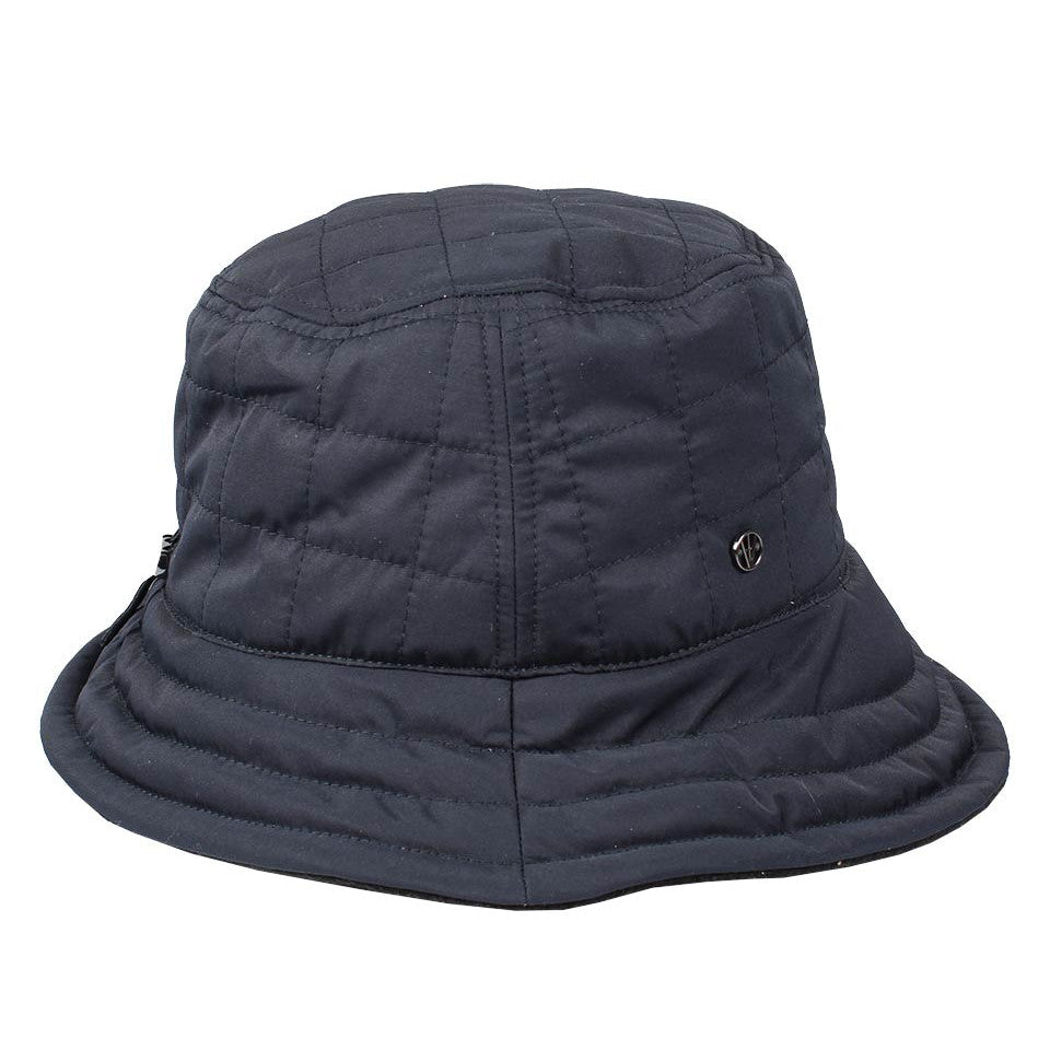 Loevenich Quilted Bucket Hat in Navy