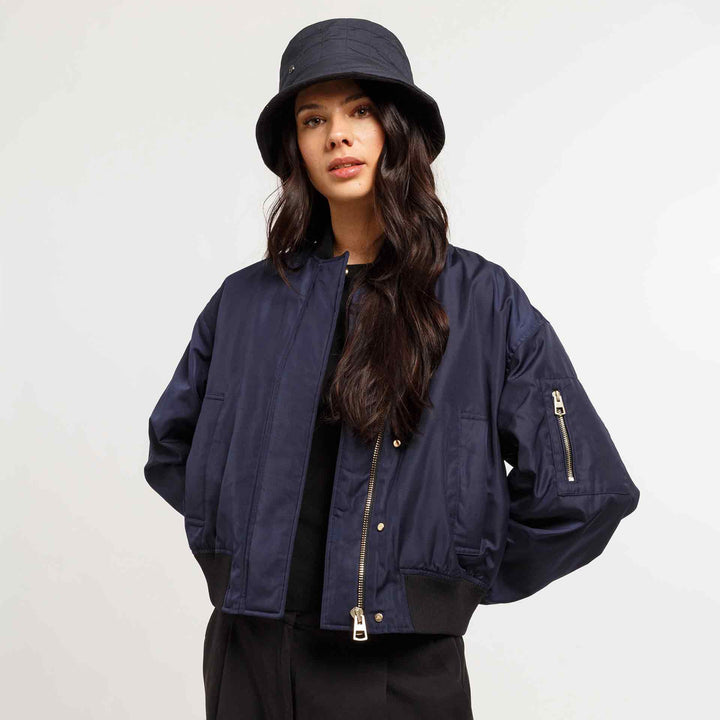 Loevenich Quilted Bucket Hat in Navy