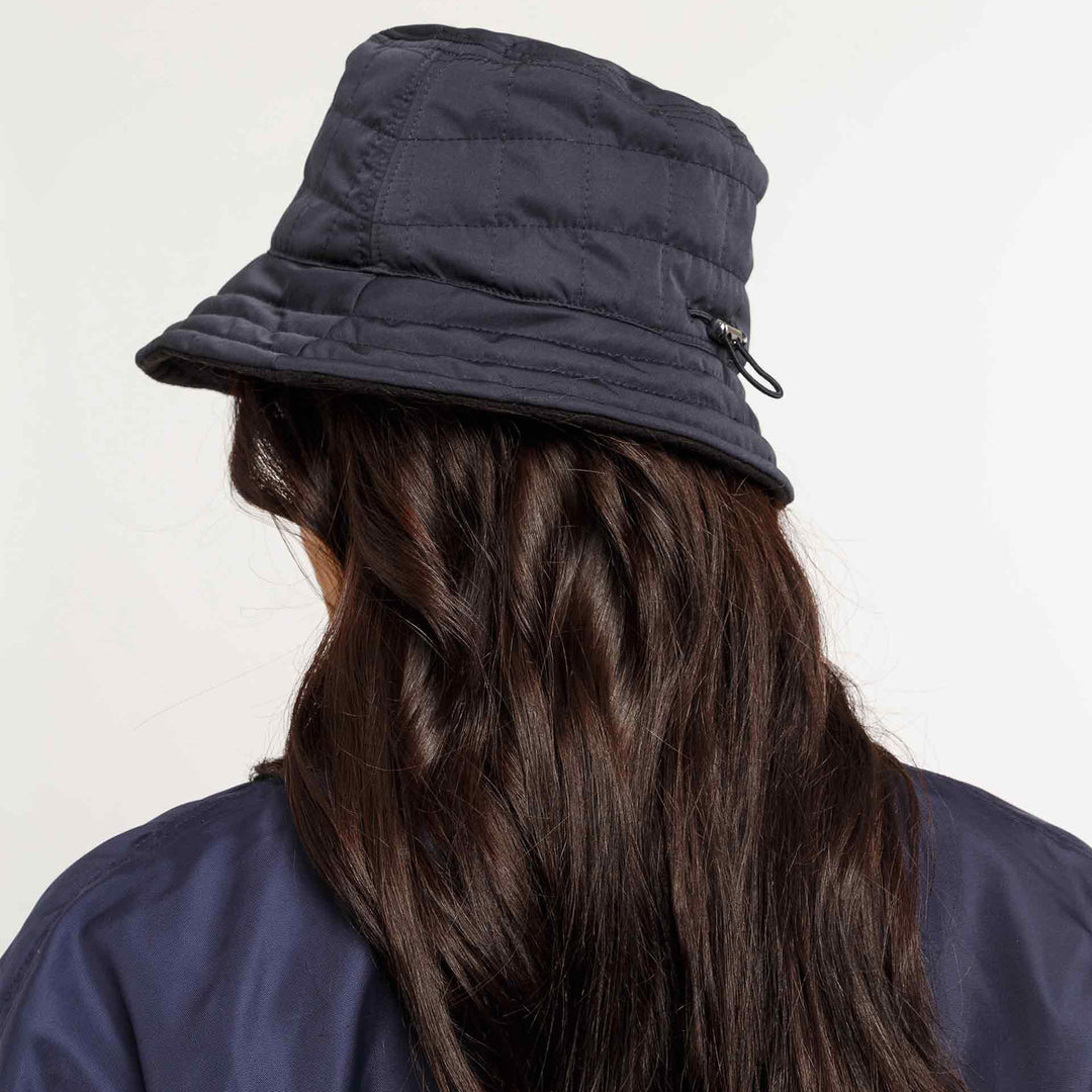 Loevenich Quilted Bucket Hat in Navy