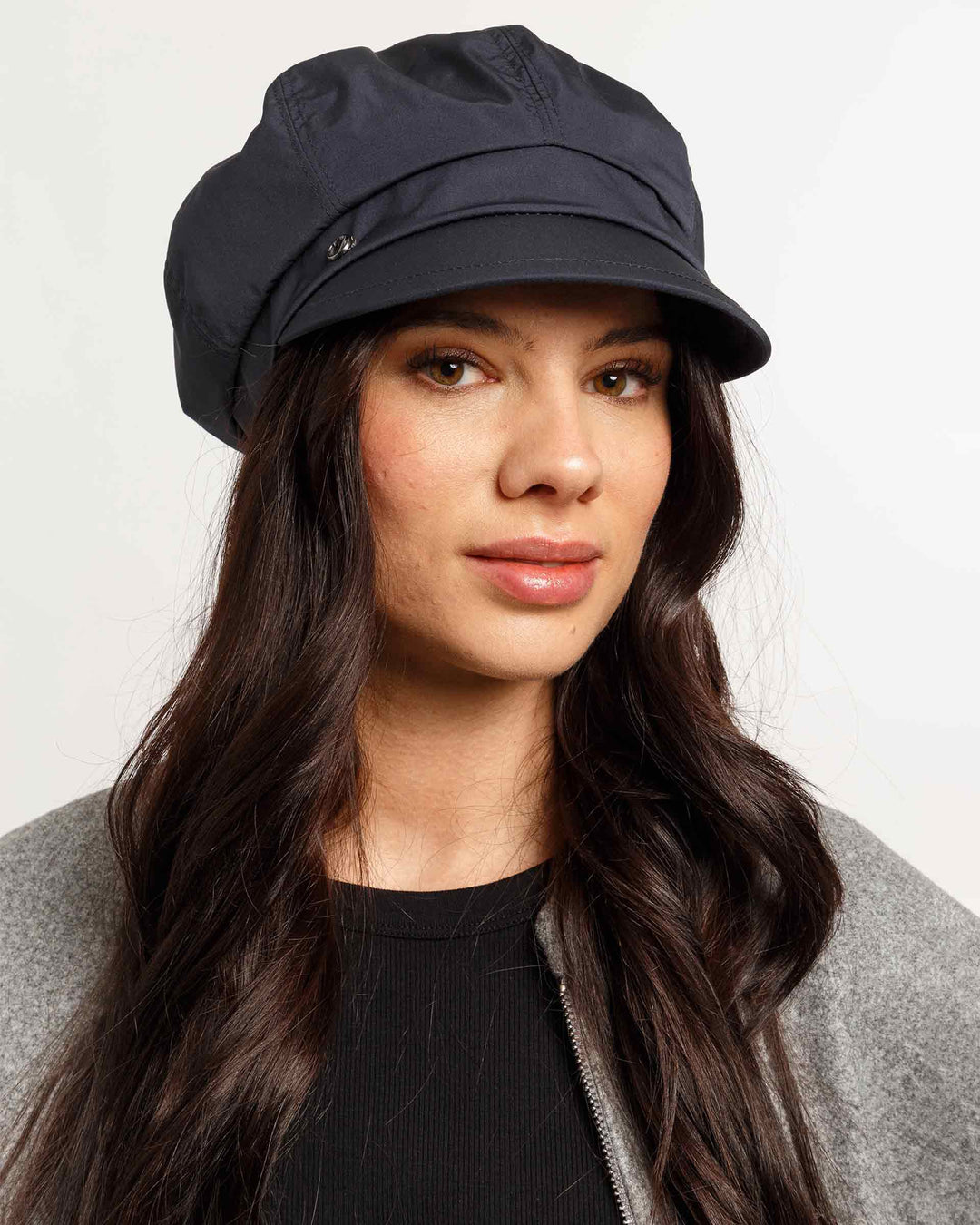 Loevenich Women's Showerproof Bakerboy Cap in Navy