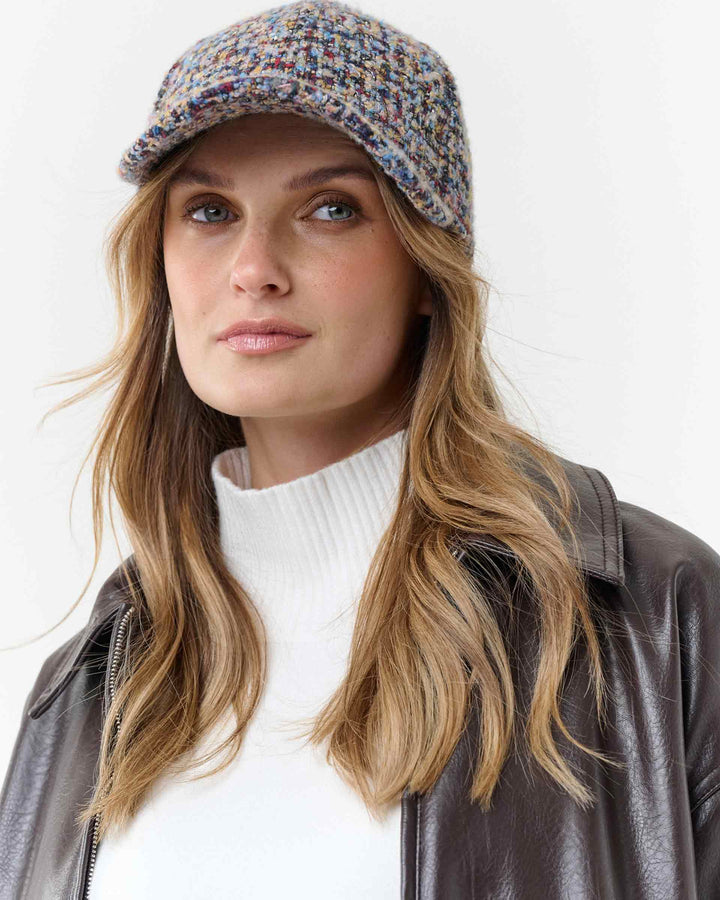 Loevenich Women's Multi-coloured Bouclé Baseball Cap