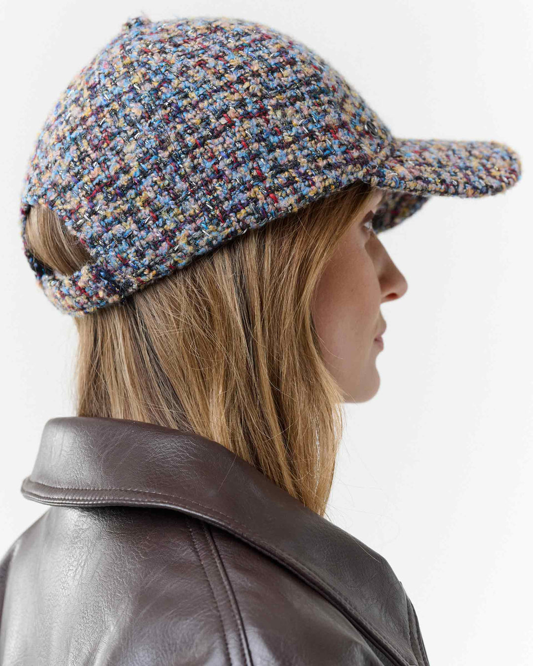 Loevenich Women's Multi-coloured Bouclé Baseball Cap