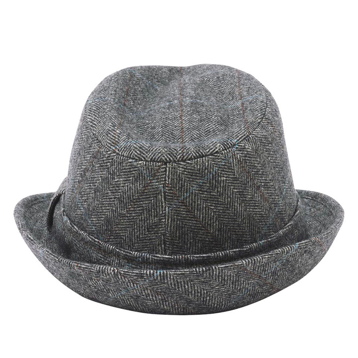 Bugatti Wool Herringbone Trilby Grey