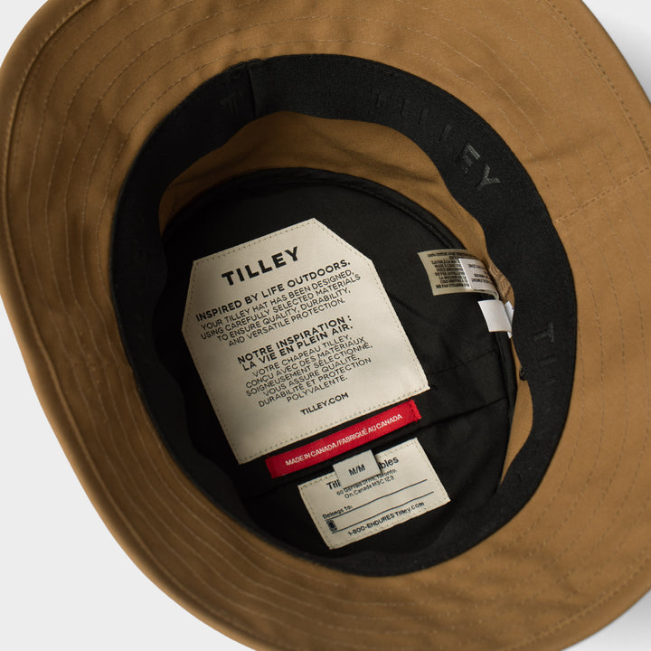 Tilley Waxed Cotton Bucket Hat Tan