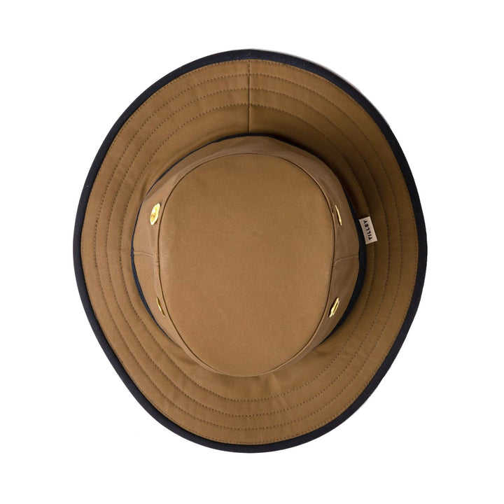 Tilley TWC7 Outback Waxed Cotton Hat (Tan/Navy)