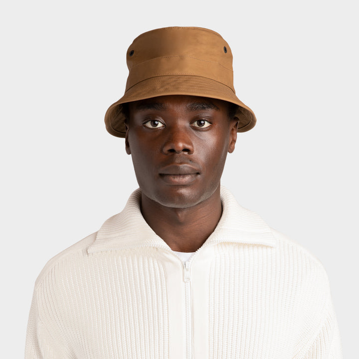 Tilley Waxed Cotton Bucket Hat Tan