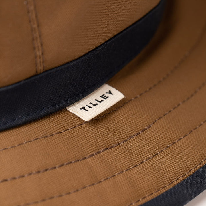 Tilley TWC7 Outback Waxed Cotton Hat (Tan/Navy)