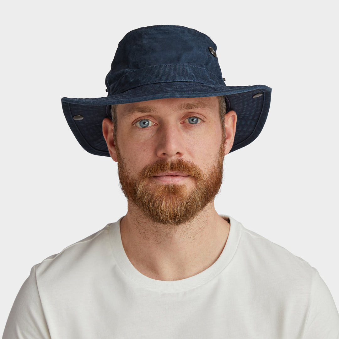 Tilley T3 Vintage Wanderer Cotton Bush Hat (Dark Navy)