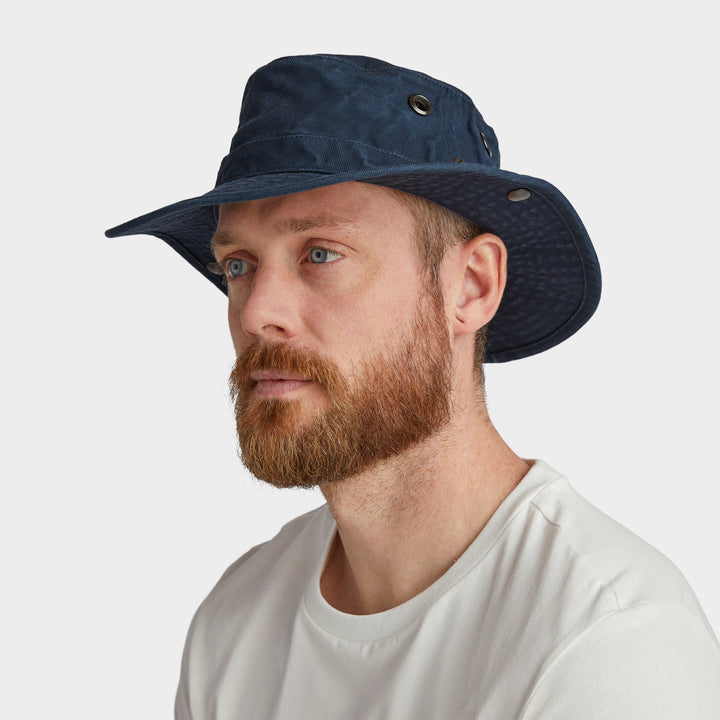 Tilley T3 Vintage Wanderer Cotton Bush Hat (Dark Navy)